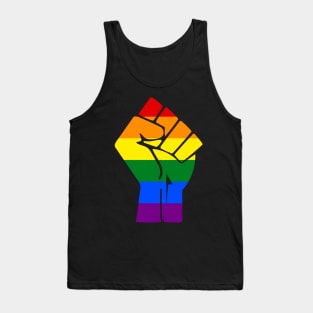 Black Lives Matter Rainbow Pride Fist Tank Top